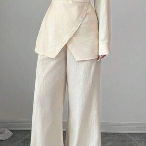 Elegant Cream Women's Jumpsuit